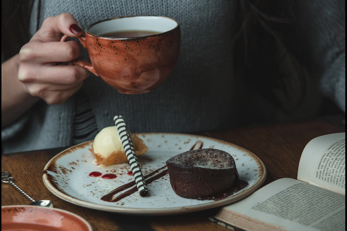 Chocolate Fondue with Fresh Fruit and Cake